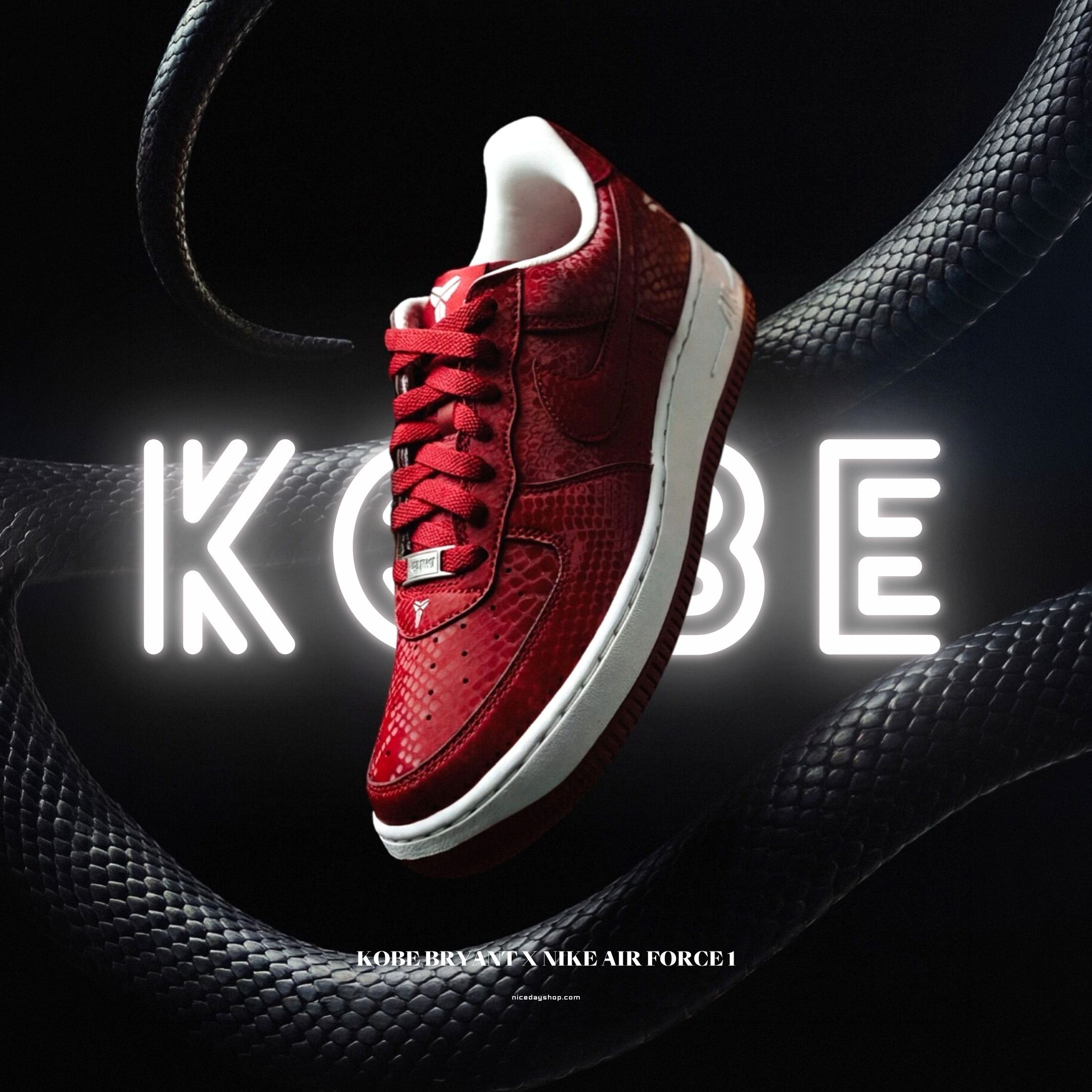 NICEDAY 代購 Nike Air Force 1 Kobe 柯比 Forever Lower Merion Away 酒紅 曼巴 IB0018-600