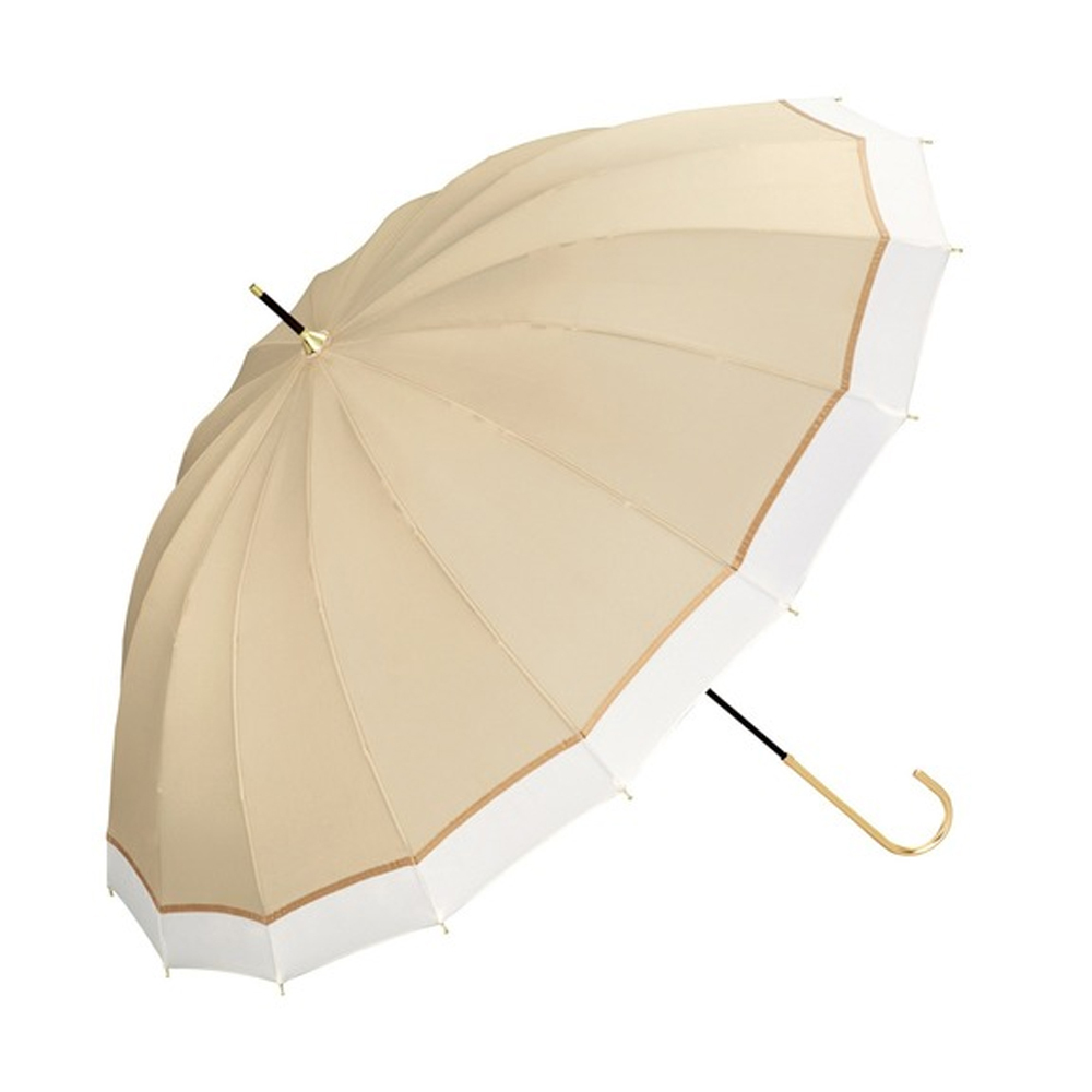 Wpc. - 【4285-06-001 系列】16骨時尚耐風長雨傘/雨遮 (多色)