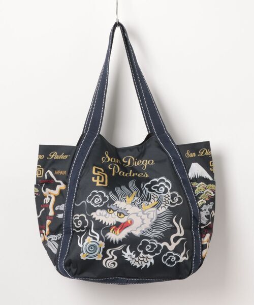 【預購】J0401604　MLB 　和風圖案托特袋　男女通用款　SD (3款)