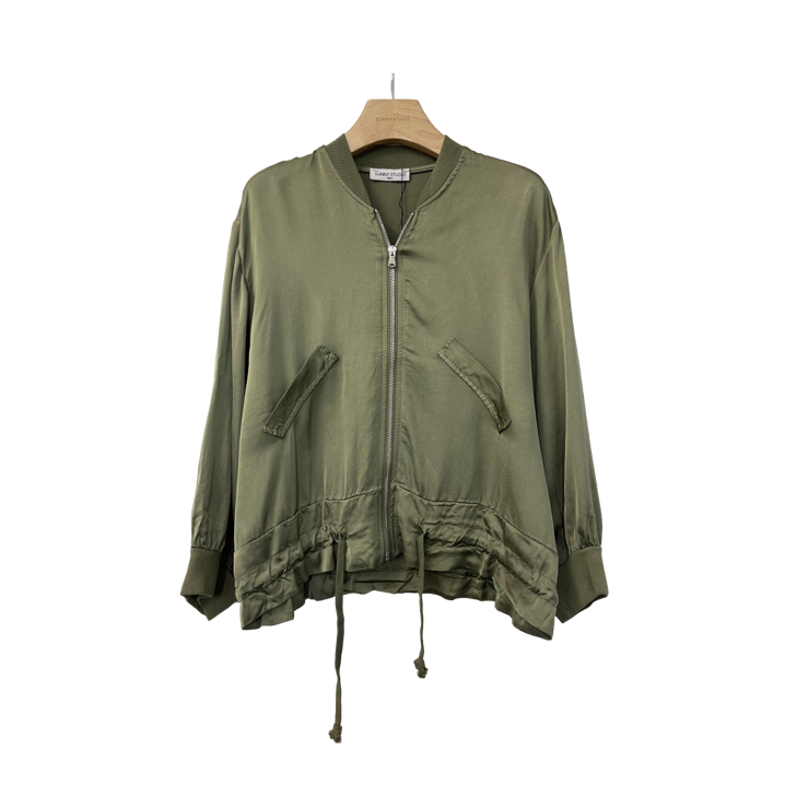 1SO0403-059 [SUNNY STUDIO] Silk Bomber Jacket Kaki #13469 (EU)