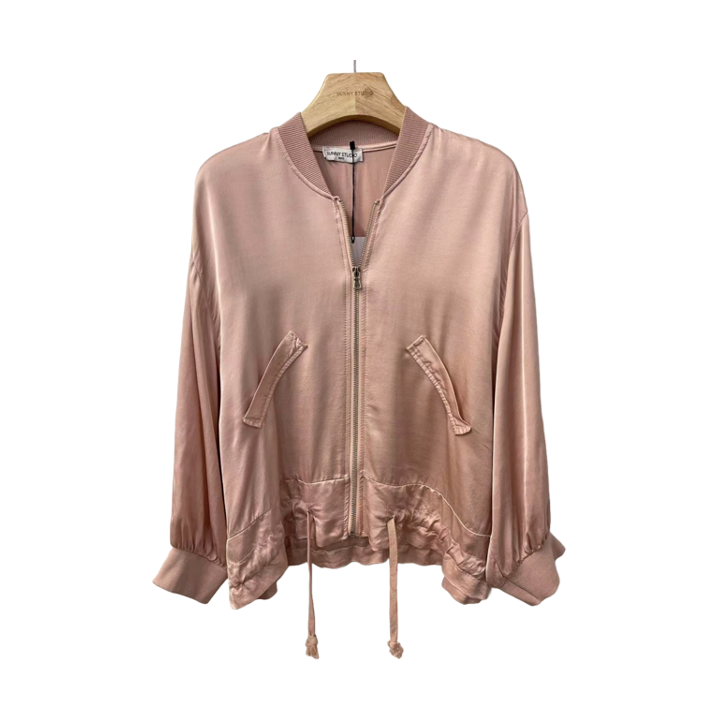 1SO0403-060 [SUNNY STUDIO] Silk Bomber Jacket Rose #13469 (EU)