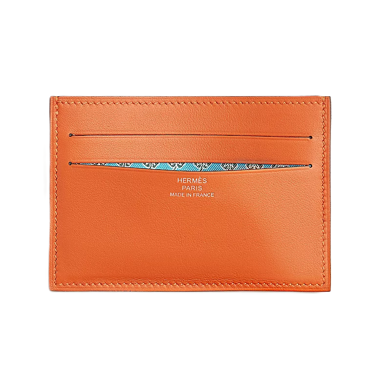 Citizen twill card holder orange / bleu Riviera / vert vertigo