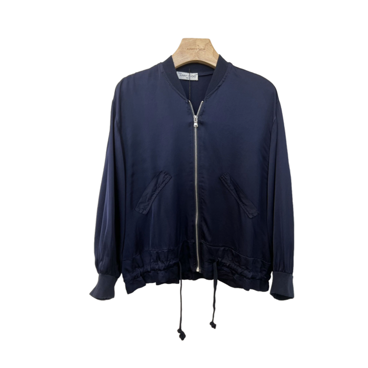 1SO0403-063 [SUNNY STUDIO] Silk Bomber Jacket Marine #13469 (EU)