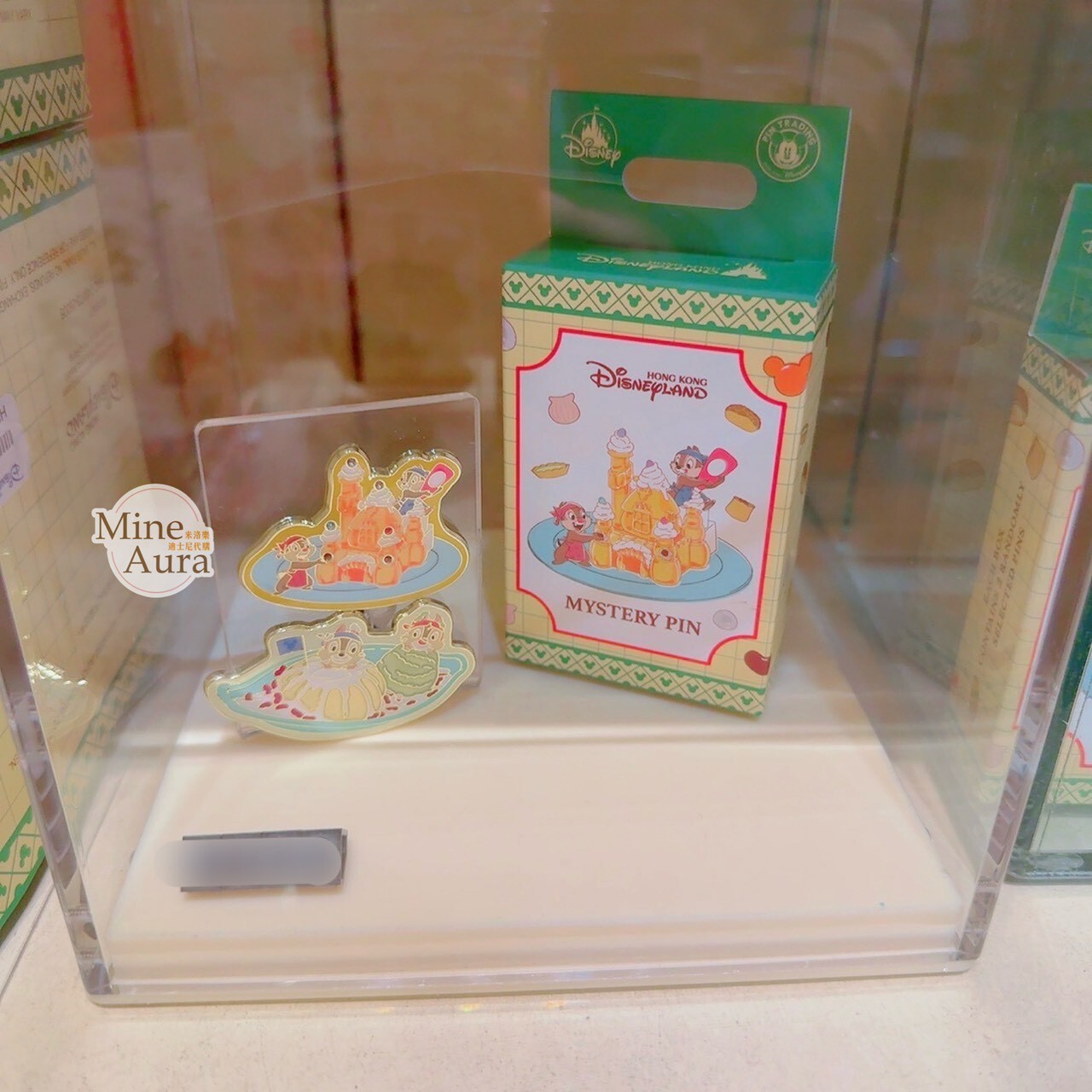 港式美食系列 奇奇蒂蒂 Chip 'n Dale 圖案 造型 徽章 PIN 盲選盒 盲盒 -香港迪士尼樂園
