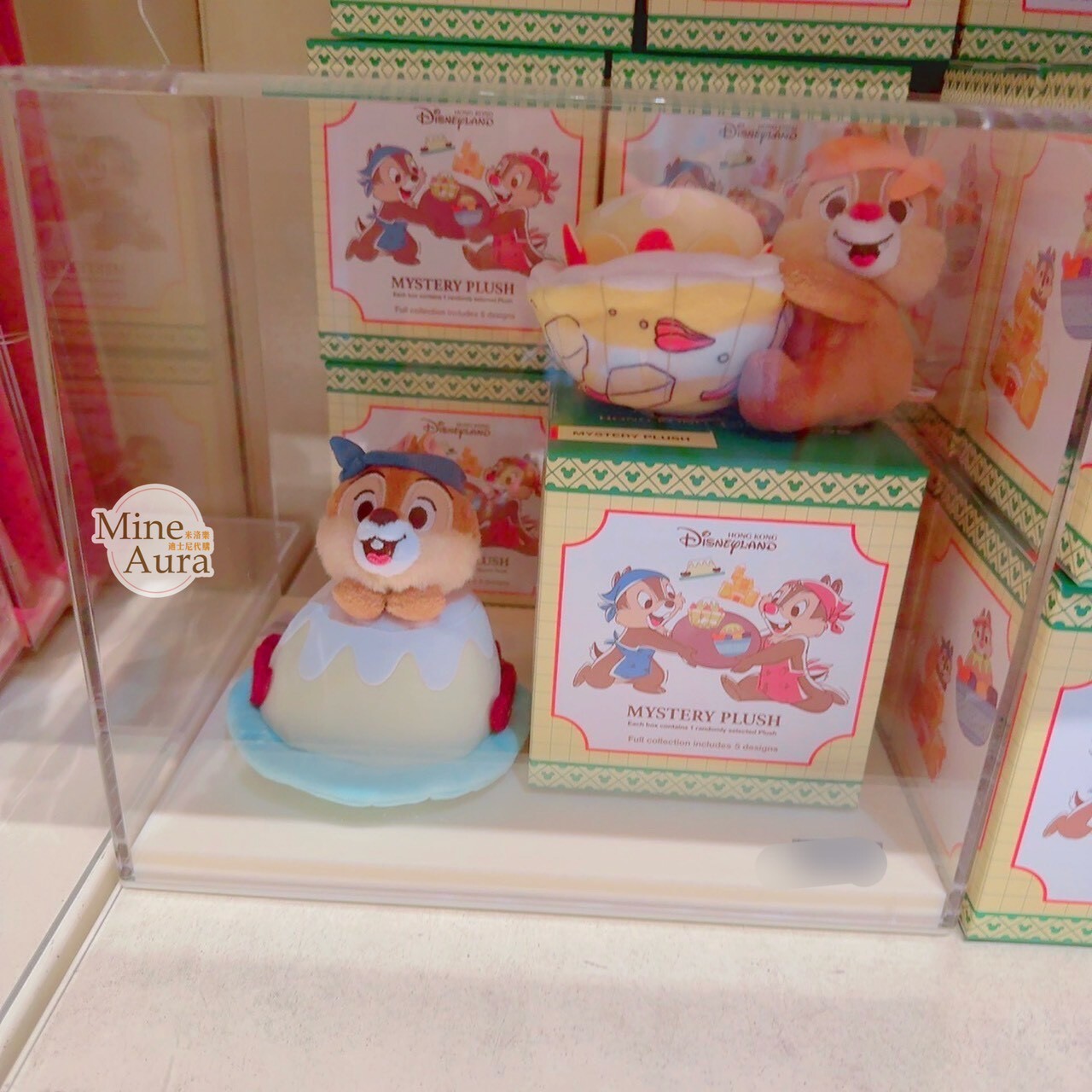 港式美食系列 奇奇蒂蒂 Chip 'n Dale 造型 絨毛 迷你公仔 盲選盒 盲盒 -香港迪士尼樂園
