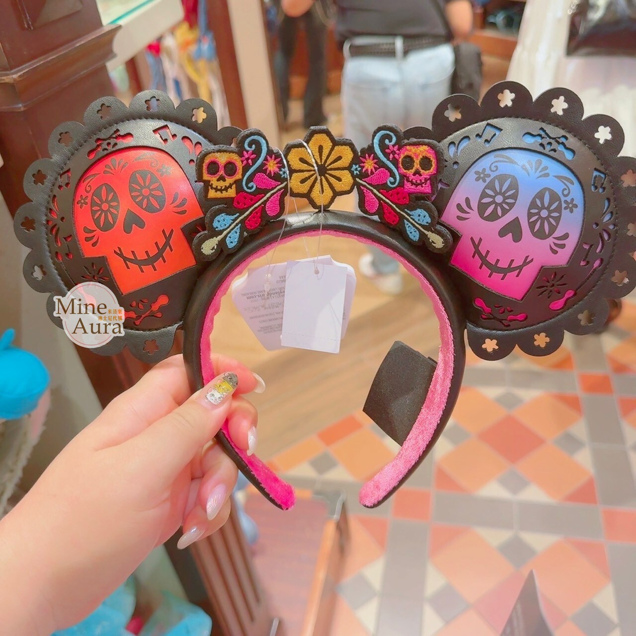 可可夜總會 Coco 米妮 Minnie 蝴蝶結 立體耳朵 造型 髮圈 髮箍 -香港迪士尼樂園