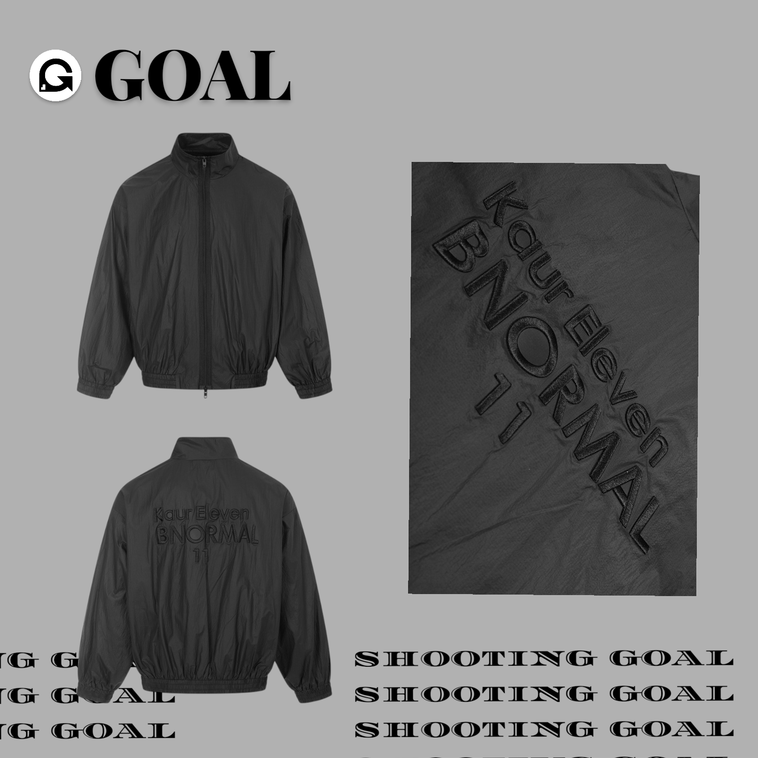 (GOAL) 美式刺繡網眼防風外套 CW1363