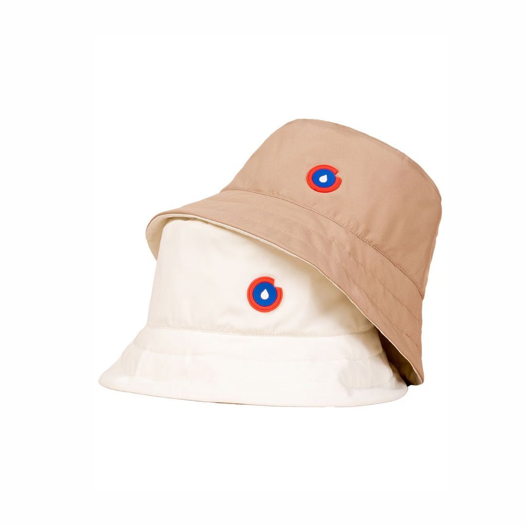 1FL0401-136 [FLOTTE] Reversible Bucket Hat Beige/White #22051 (EU)