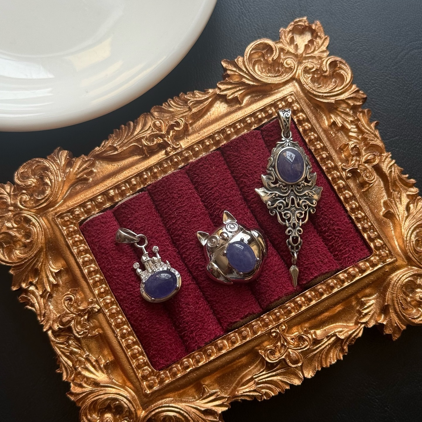 [原石] 坦桑石 925銀項鏈吊墜