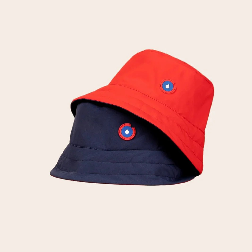 1FL0401-137 [FLOTTE] Reversible Bucket Hat Indigo Rouge #22051 (EU)