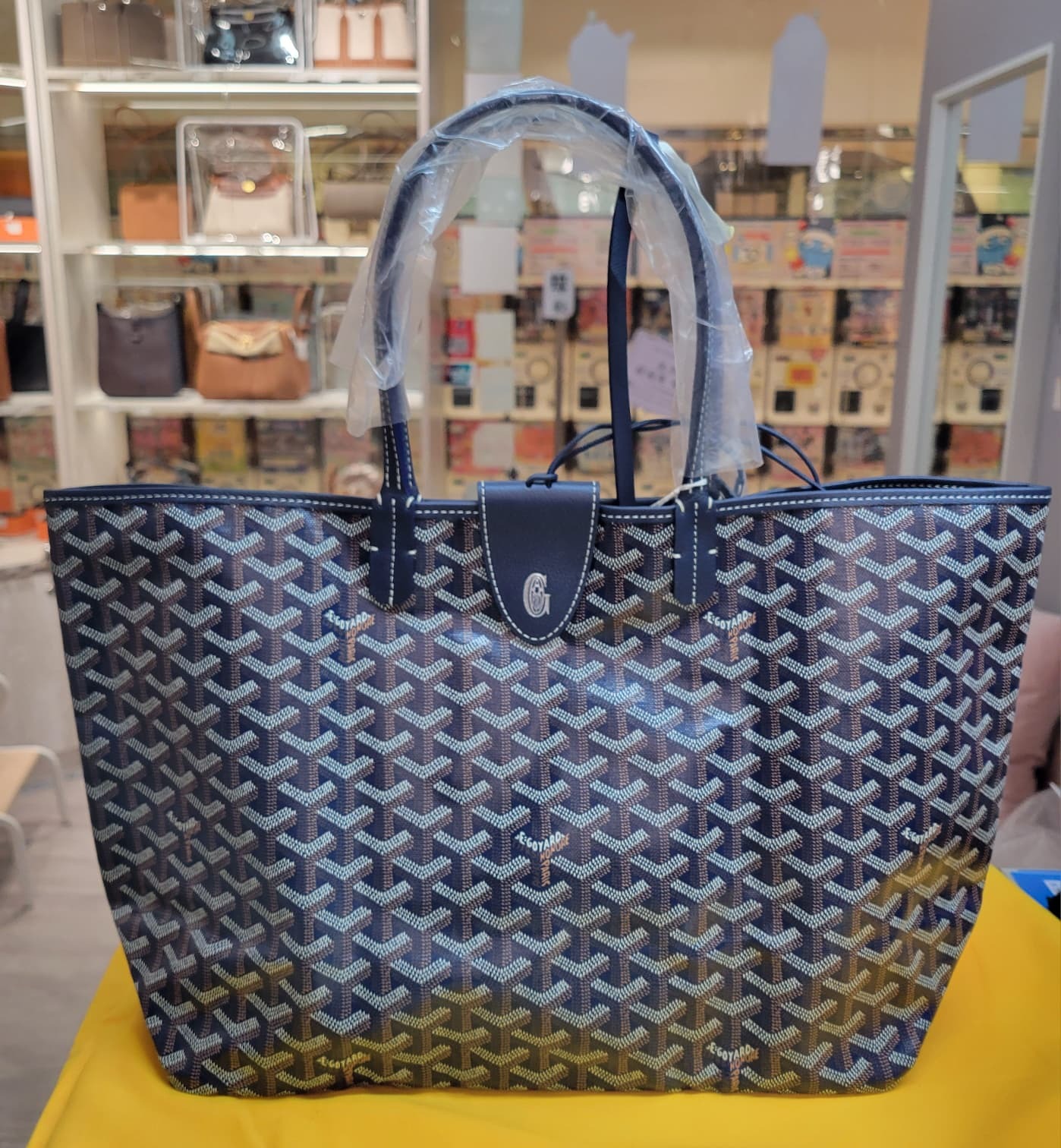 GOYARD ST LOUIS NAVY PM NEW MAGNET STICKER 深藍