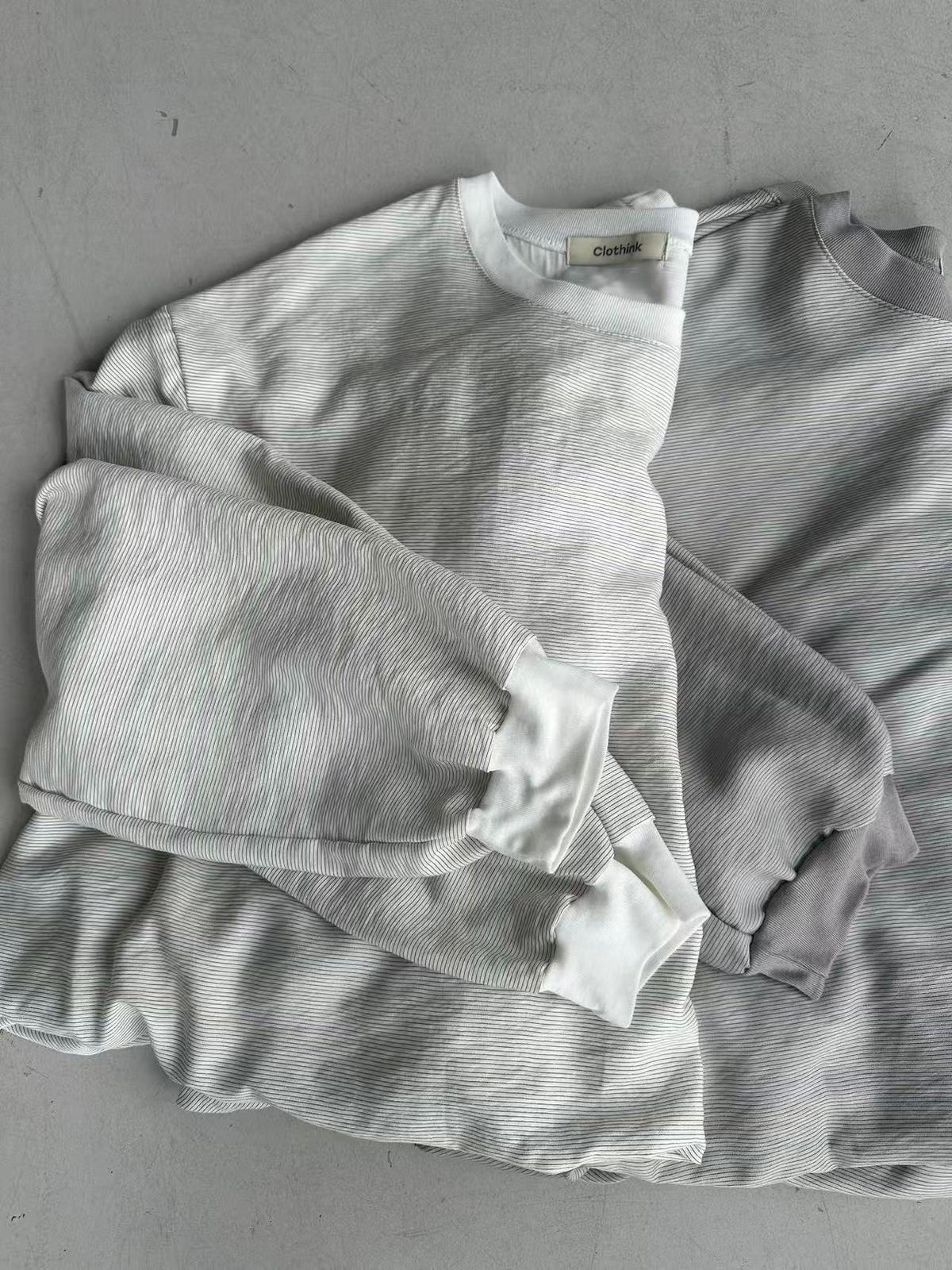 XQ023 橫紋寬鬆衛衣