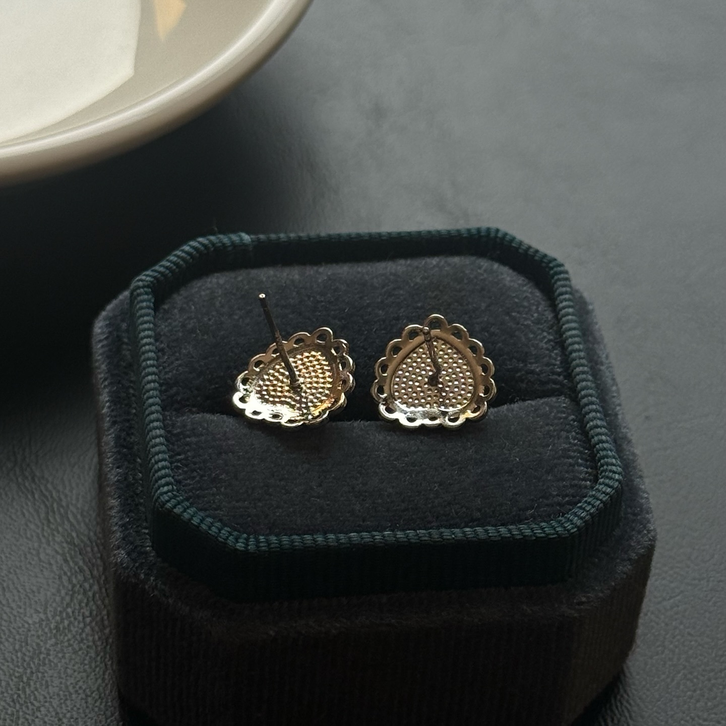 [原石] 冰種水草瑪瑙 水晶耳環