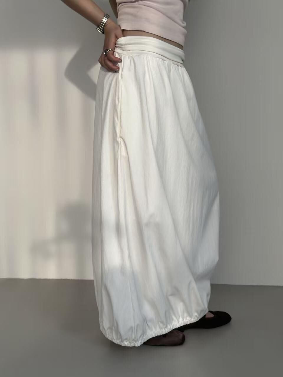 XQ036 氣球造型感蓬鬆長裙