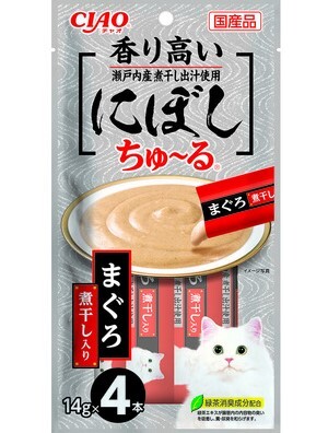 [*任選11件$138*] CIAO 吞拿魚+鰹魚乾口味 (14gx4支裝)