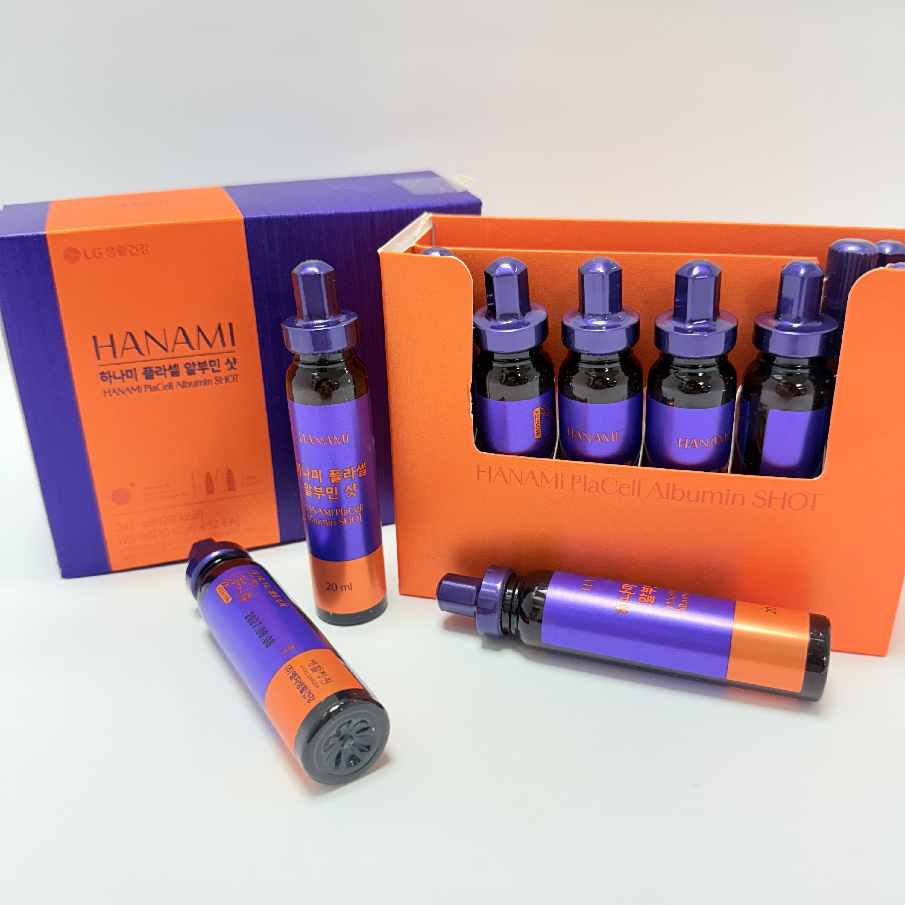 【直播】LG LX040134 Hanami Placell Albumin Shot 飲用型白蛋白營養補充品 (12支)