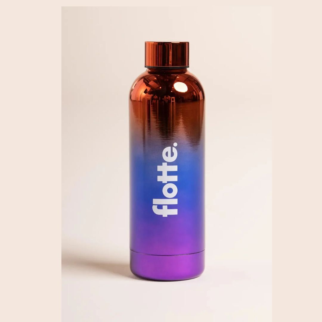 1FL0401-143 [FLOTTE] Stainless Steel Insulated Bottle Holo Blue #T500 (EU)