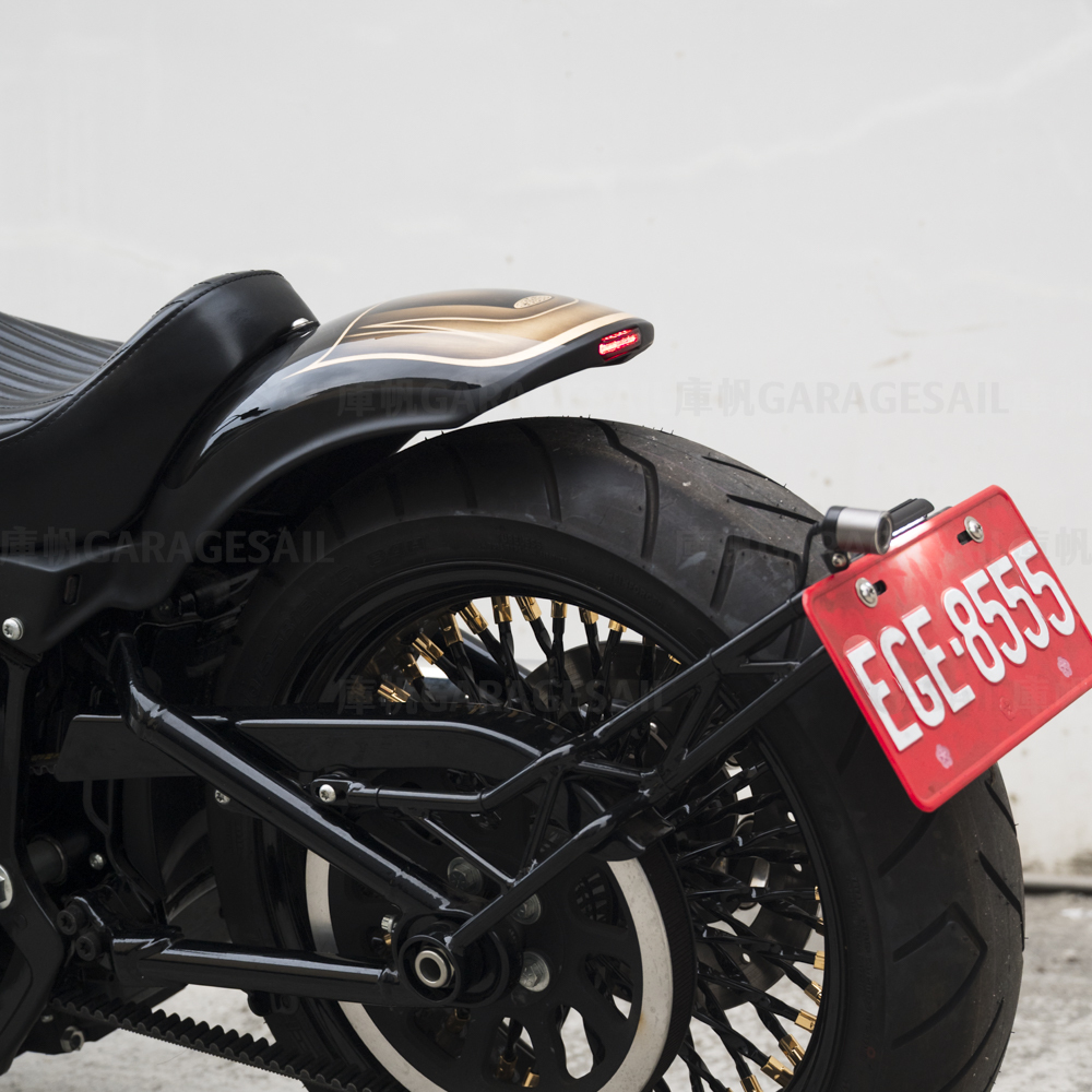 LED Mini Rectangle Tail Light - Black