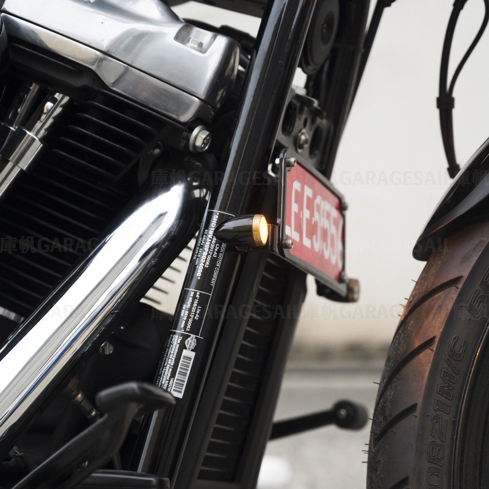 LED Micro Bullet turn signals - Black&Brass