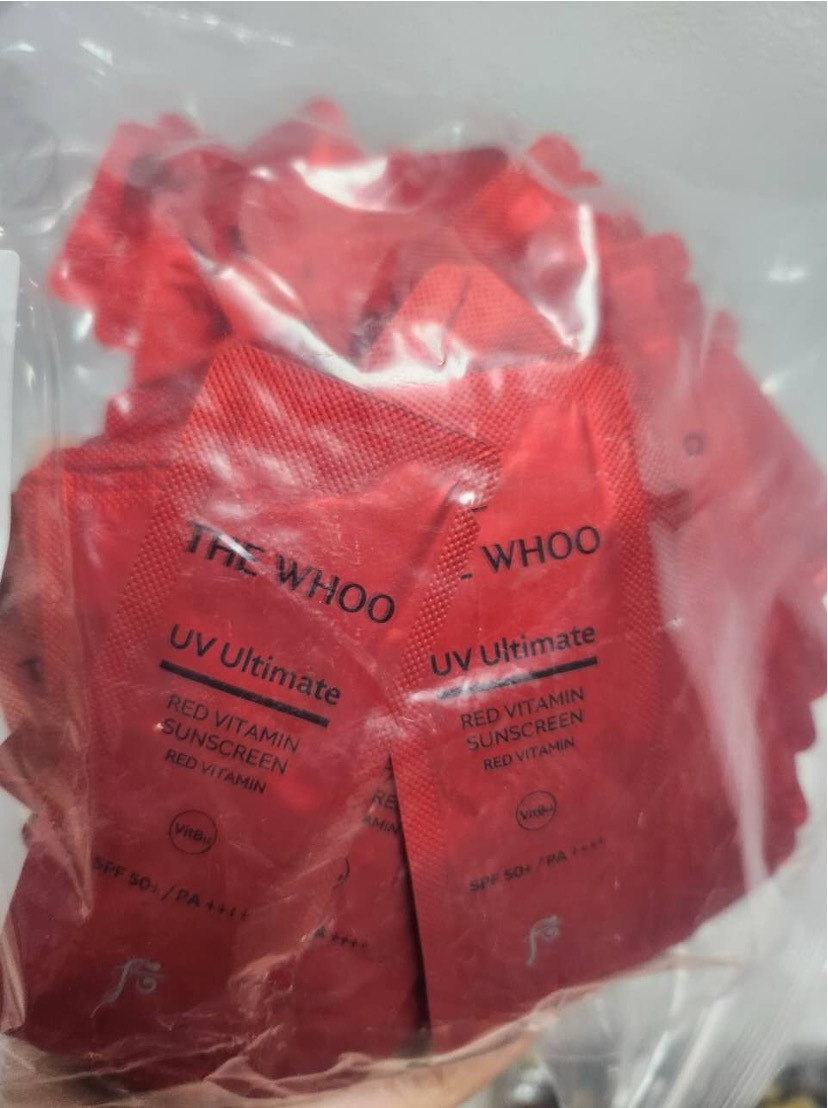 【直播】LX0401816 The Whoo 后 拱辰享抗皺防曬霜小樣 （紅色款 - 120小包）