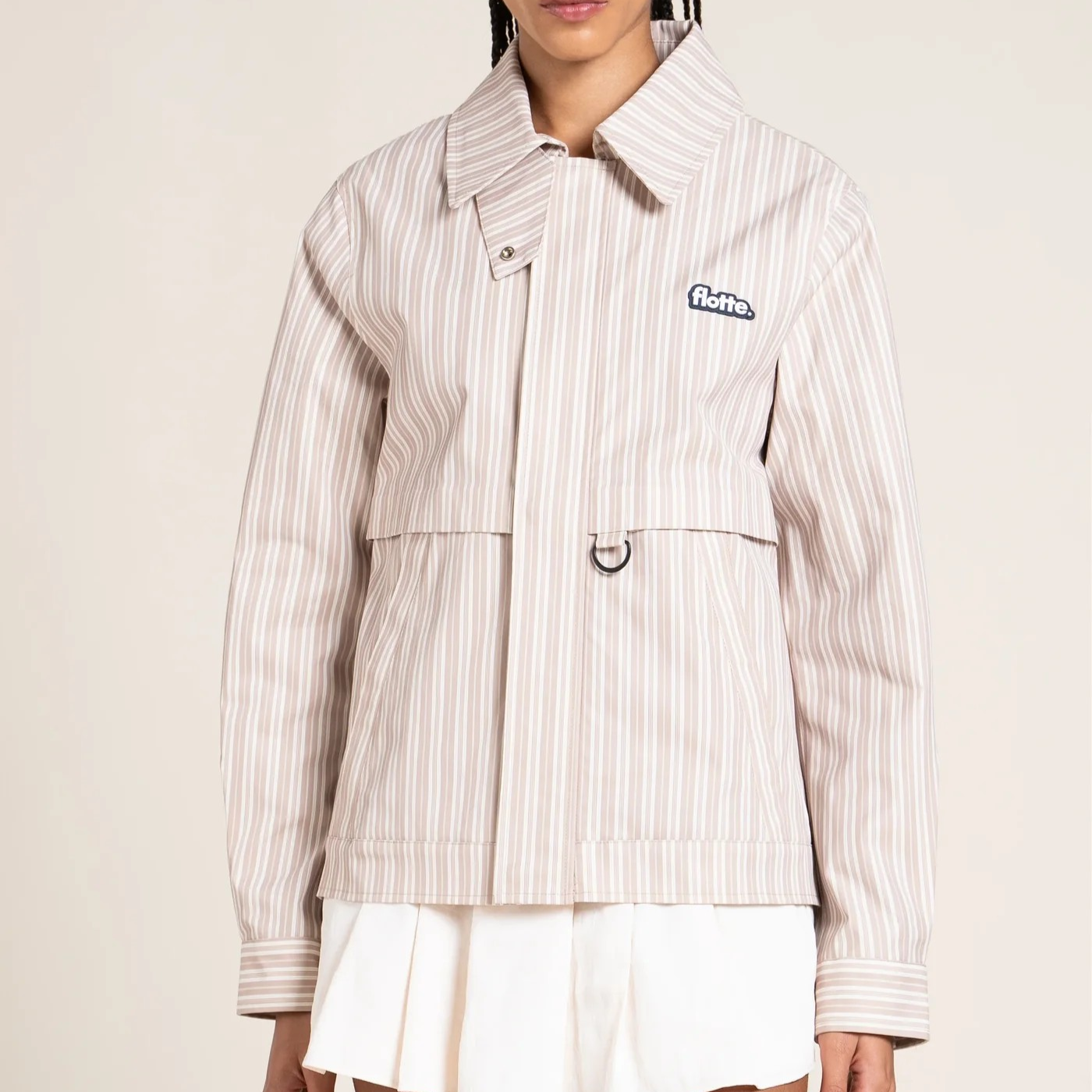 1FL0401-150 [FLOTTE] Ambroise - Waterproof Jacket Oxford Beige #26001 (EU)