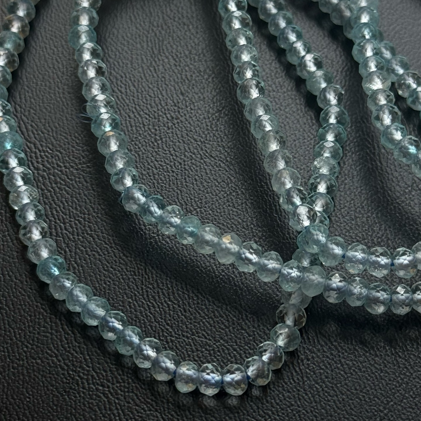 [原石] 冰種海藍寶 細手鍊 水晶手串