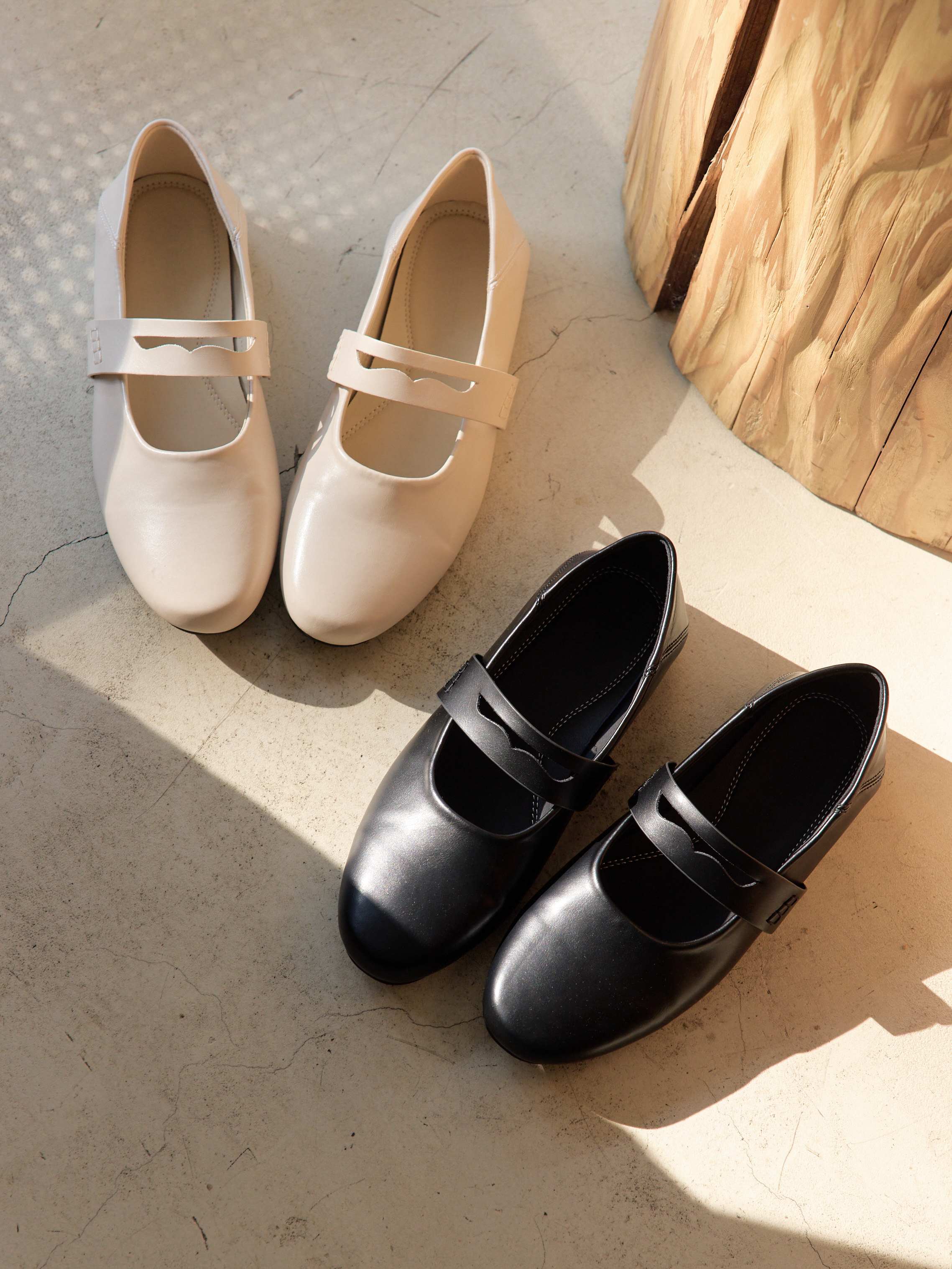 好走推薦 氣質軟皮娃娃鞋