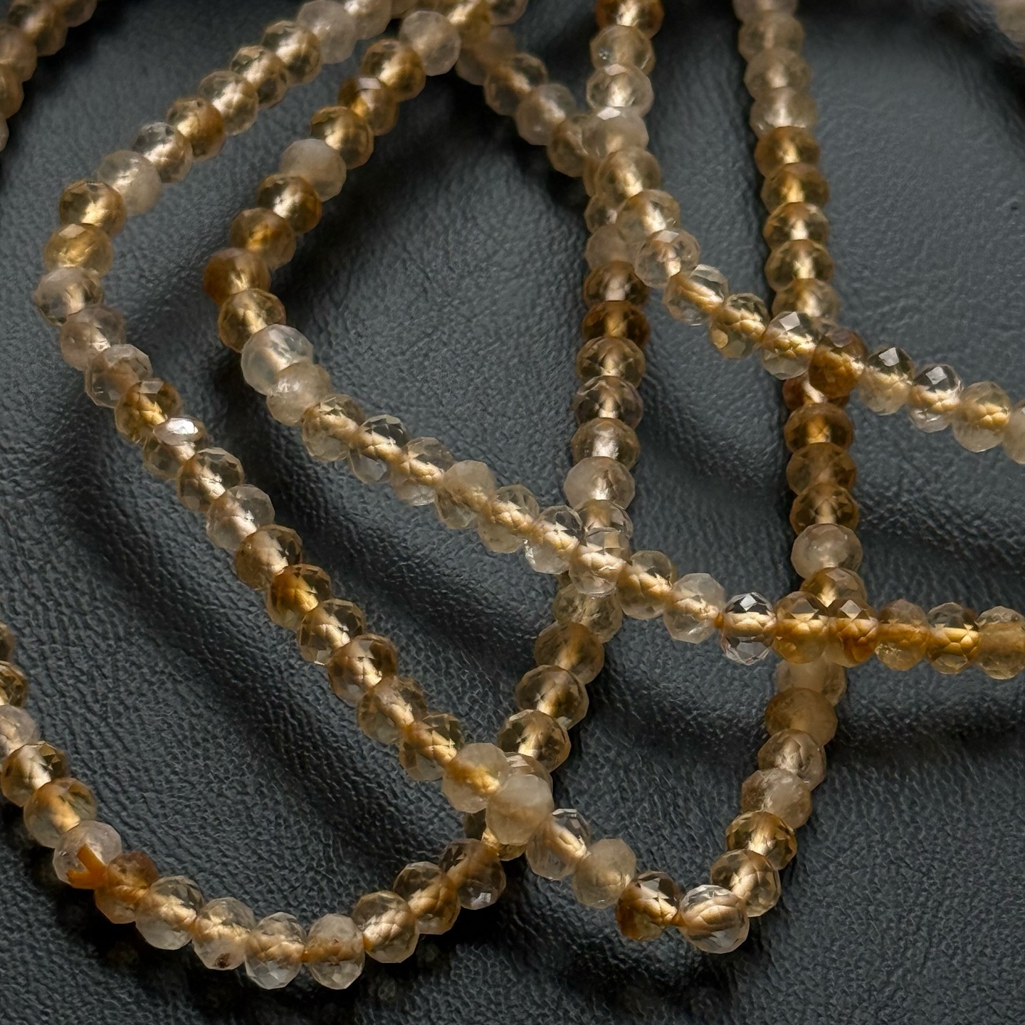 [原石] 黃水晶 細手鍊 水晶手串