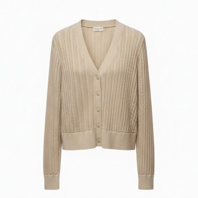 1SO0403-089 [SUNNY STUDIO] Knit Cardigan Beige #770131-RINA (EU)