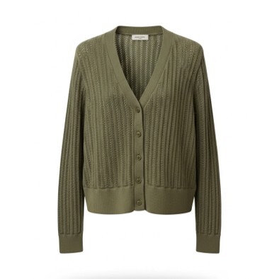 1SO0403-091 [SUNNY STUDIO] Knit Cardigan Kaki #770131-RINA (EU)