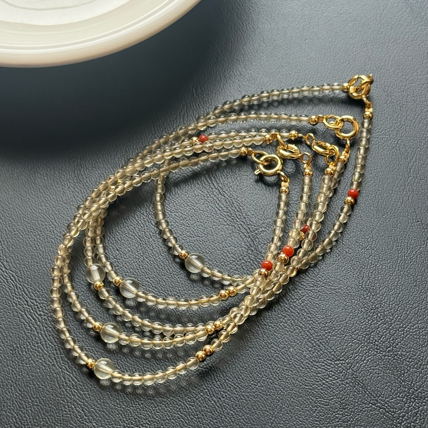 [原石] 黃水晶 細手鍊 水晶手鏈