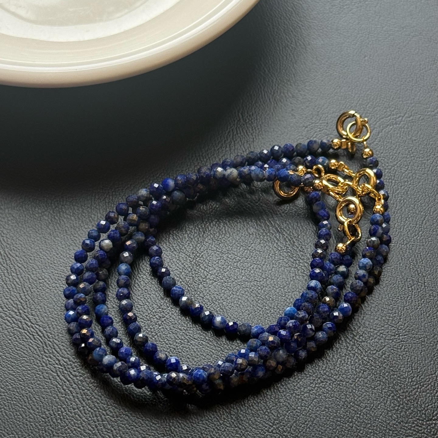 [原石] 青金石 細手鏈 水晶手串