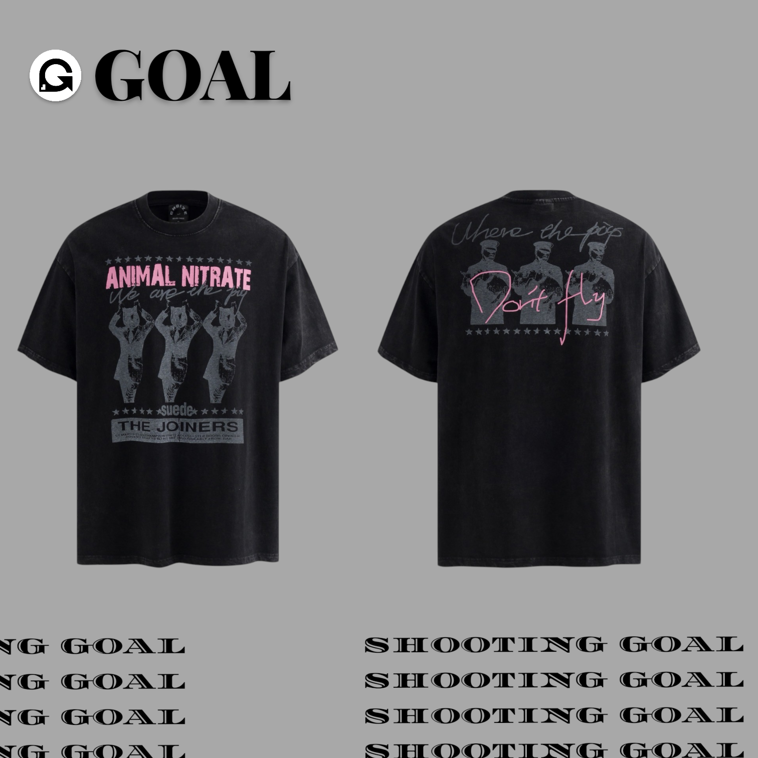 (GOAL) 美式復古人物短T H779