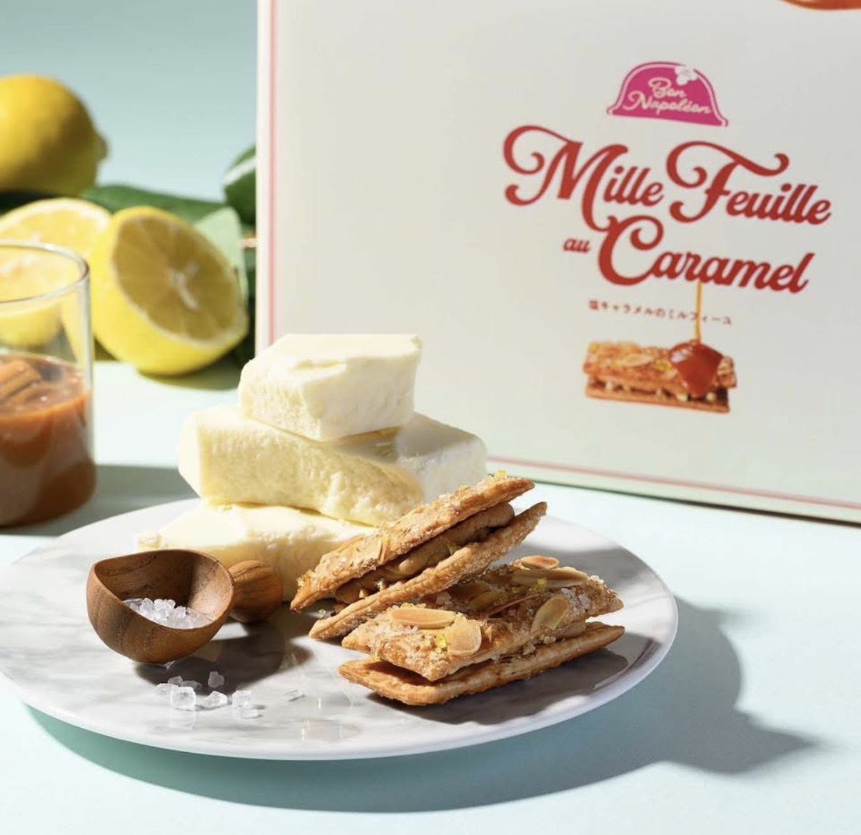 【多莉爆推薦】JP Bon Appetit 鹽味焦糖杏仁拿破崙千層酥 6件 0113 TK260401