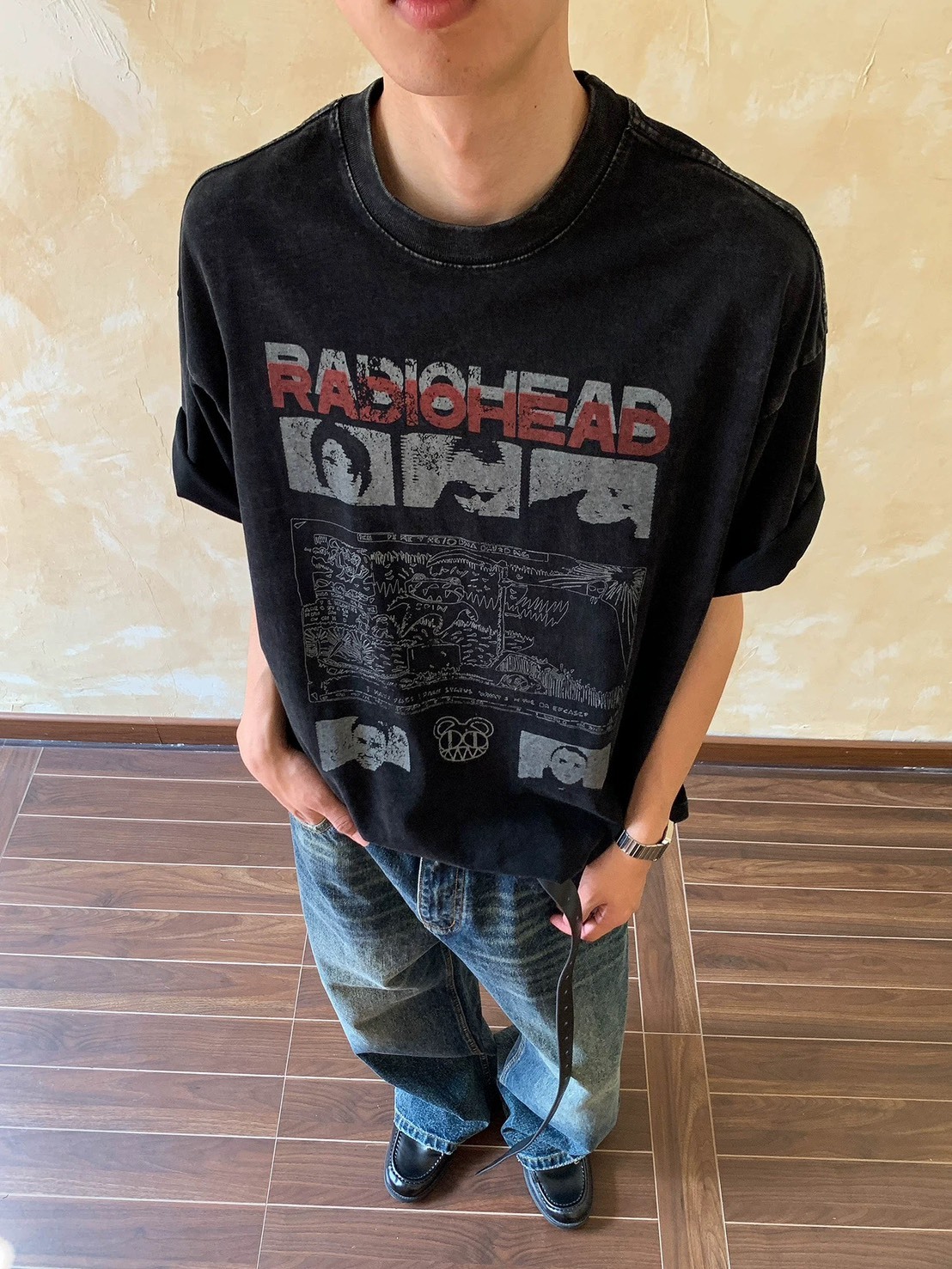 (GOAL)美式街頭水洗印花短T H777