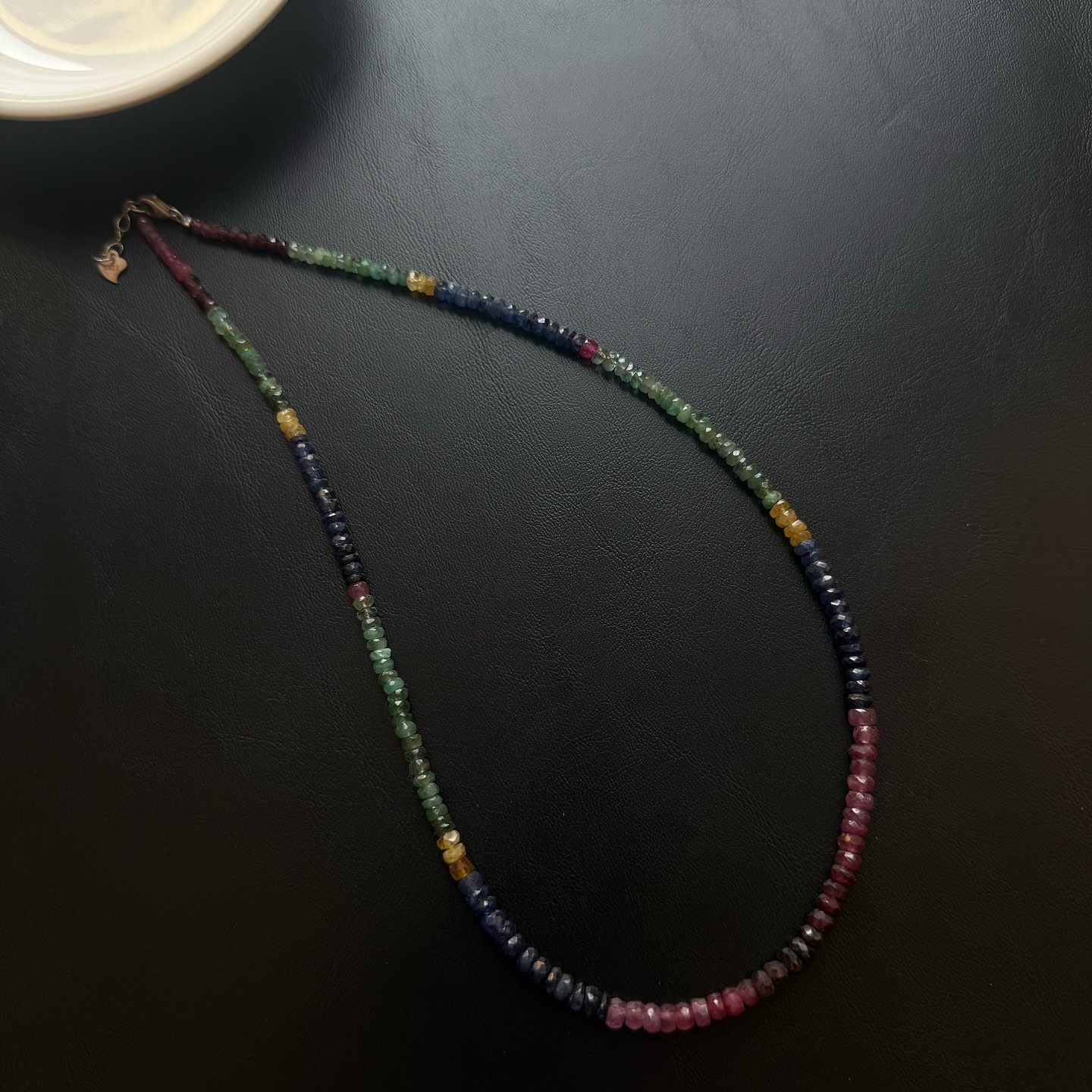 [原石] 彩藍寶石 925銀項鏈