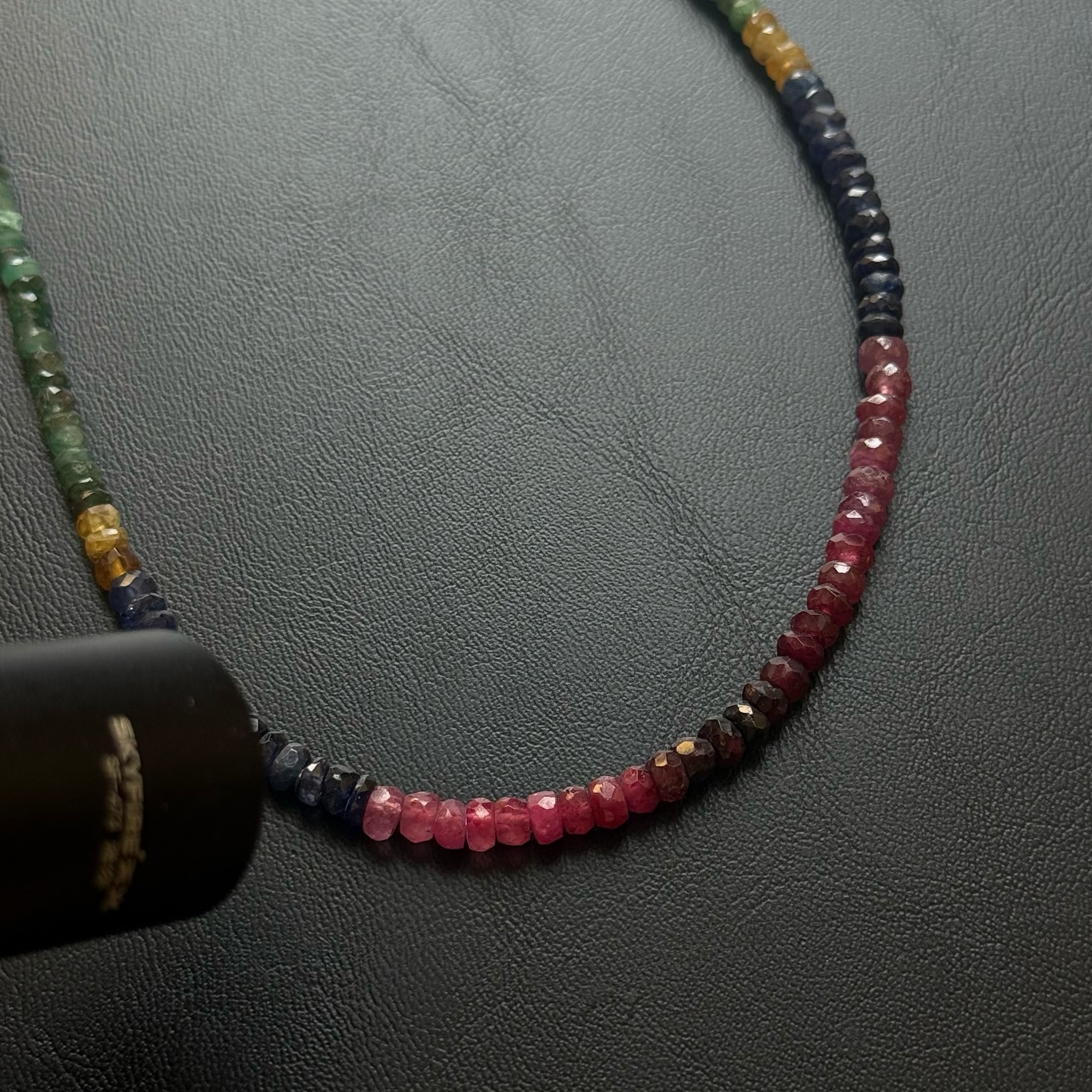 [原石] 彩藍寶石 925銀項鏈