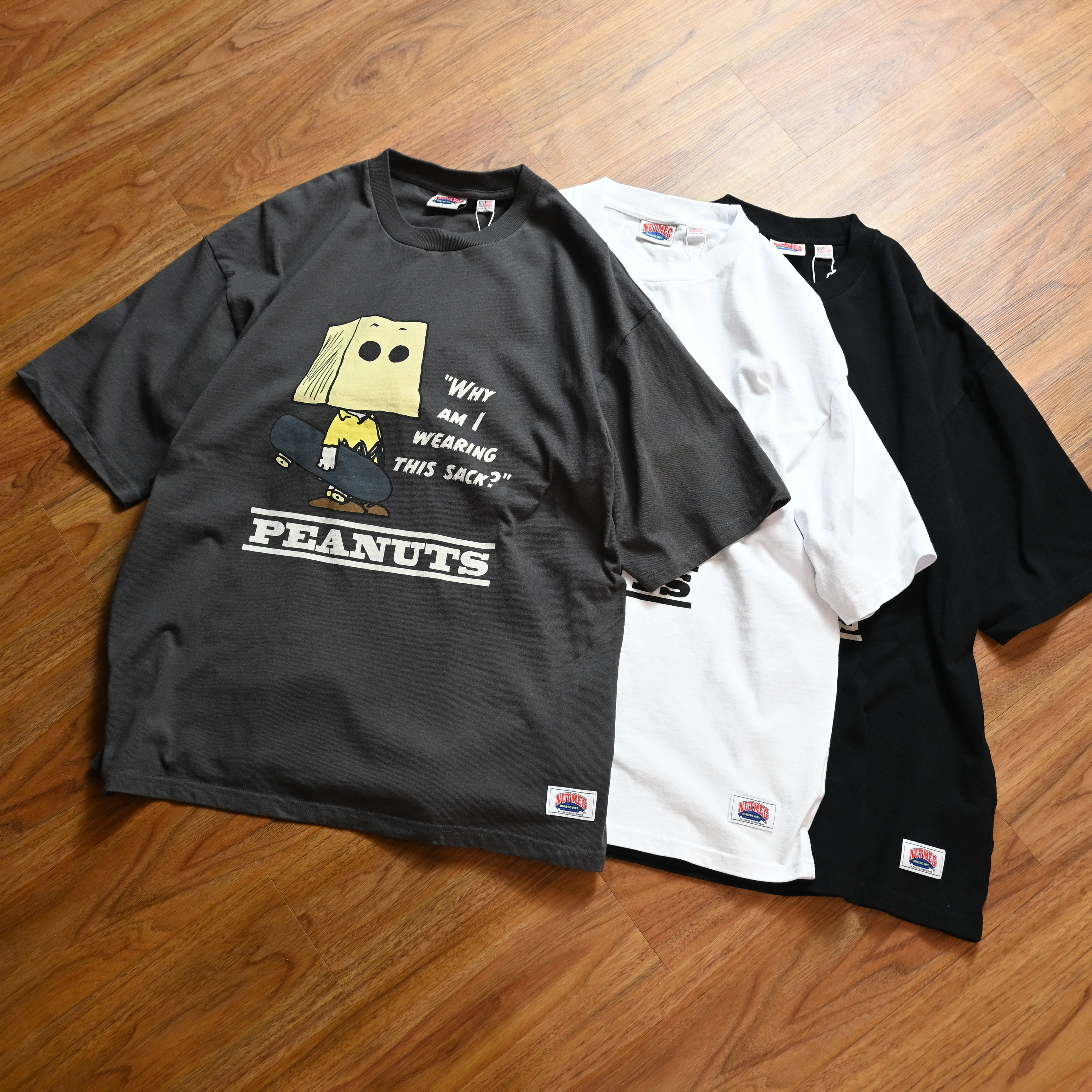 Peanuts x Nutmeg Tokyo Skateboarding Tee