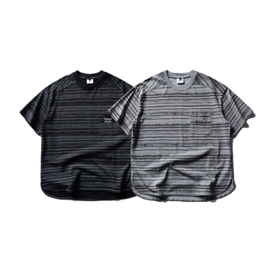 Urban 暈染條紋口袋TEE