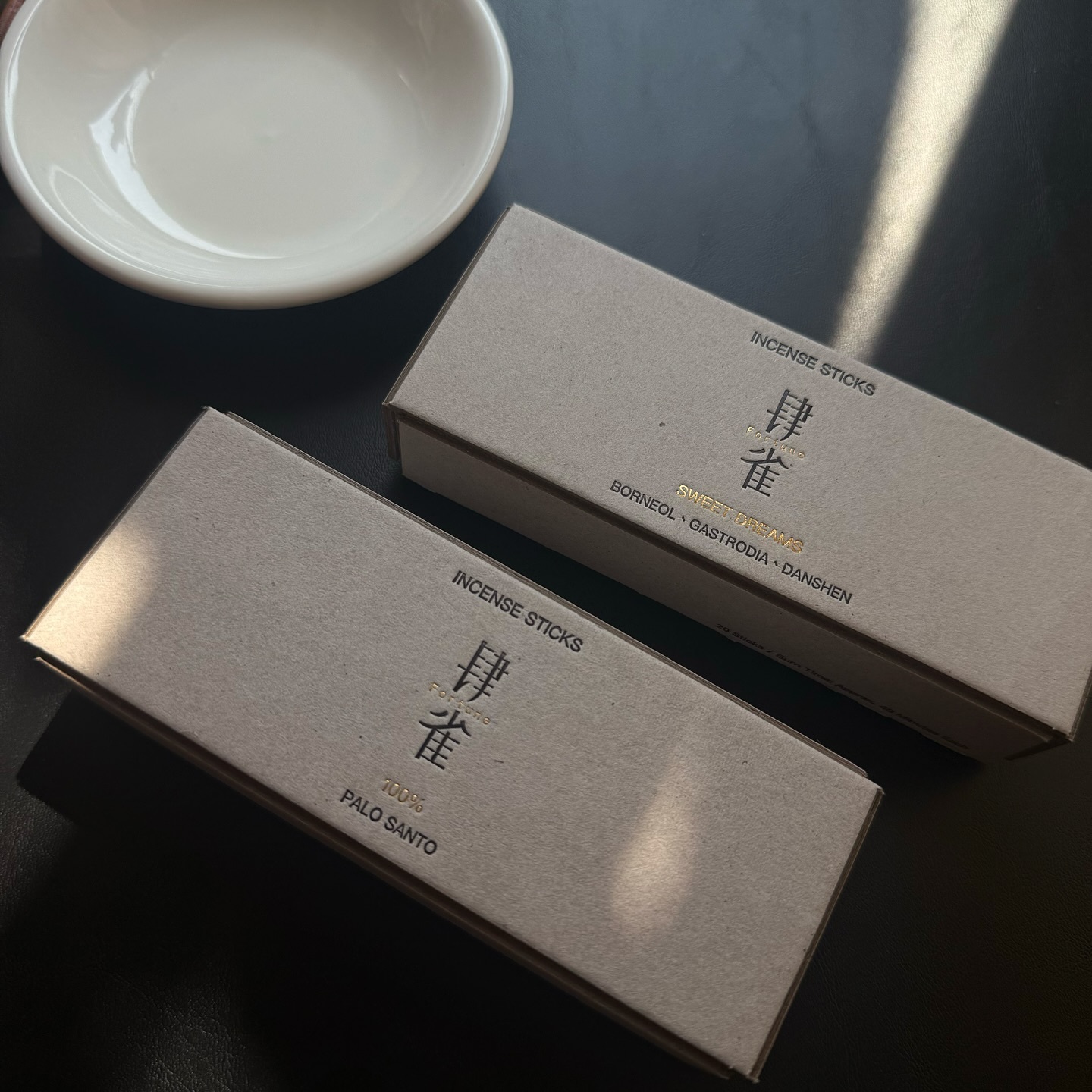 [肆雀] 台灣手工線香（附避邪招財天符2張）全息聖木、柔夢長夜 每盒20支入