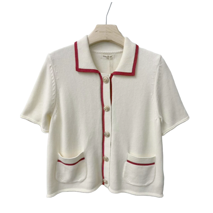 1SO0403-104 [SUNNY STUDIO] Knit Top Rouge #770141-YUNA (EU)