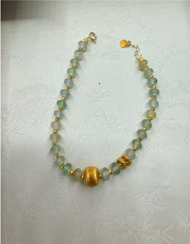 0401gz108-翡翠-翡翠算牌珠手串（A108）