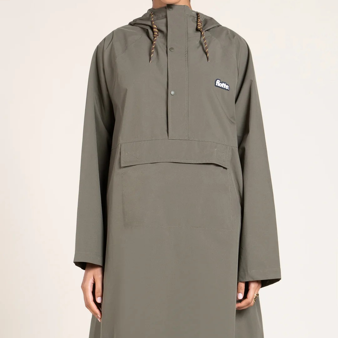 1FL0401-157 [FLOTTE] Gabriel - Waterproof Poncho Kaki #26040 (EU)