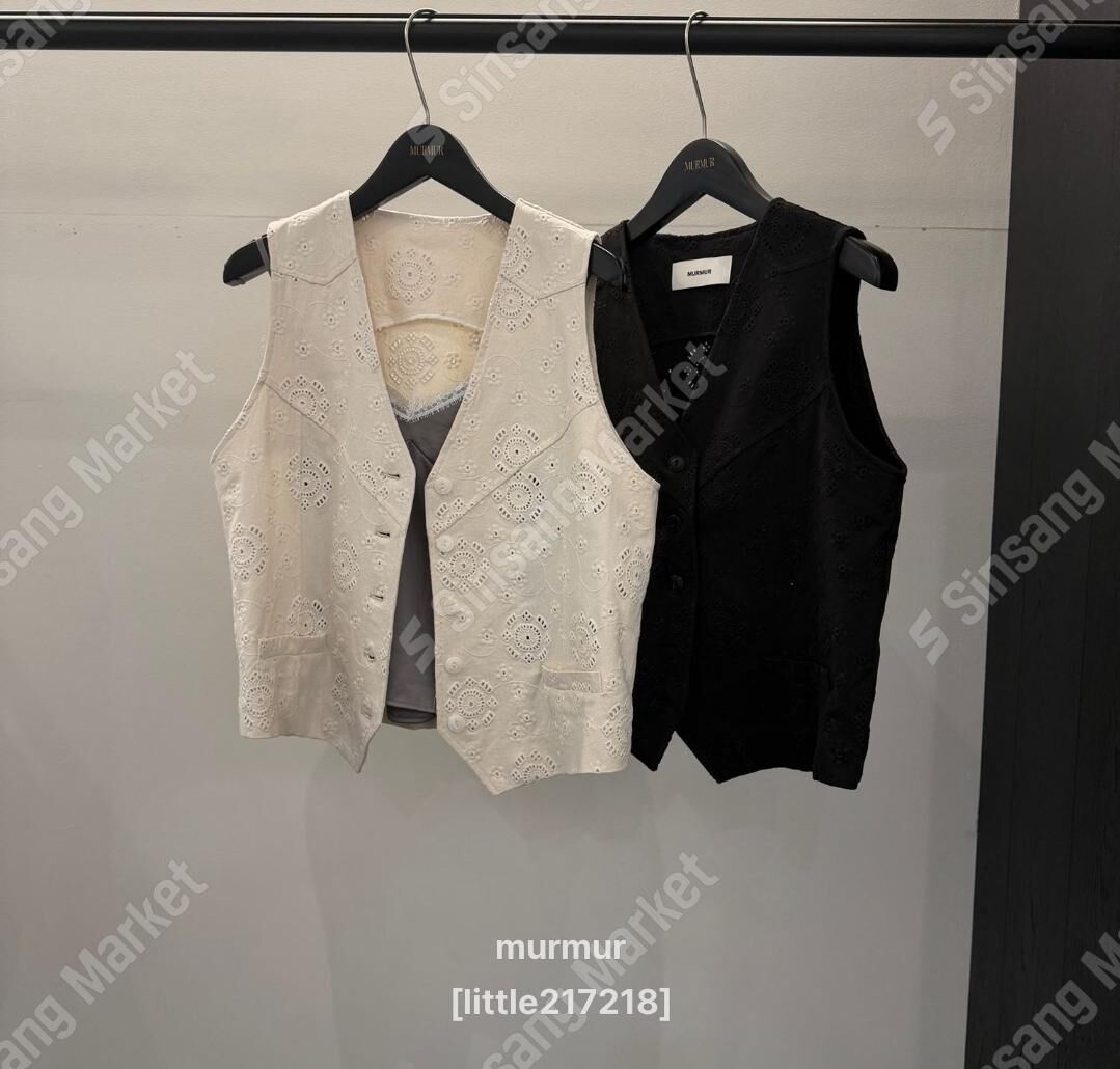 MR6031 復古鈎花馬甲外套