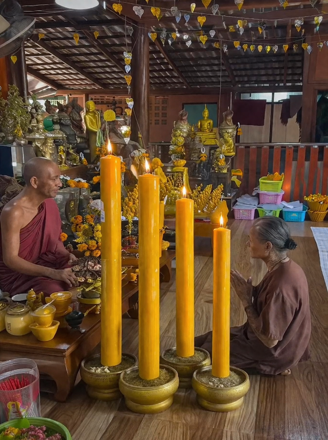 泰國 阿贊佑師傅 許願大蠟燭法事 祈福儀式 招財轉運願望供奉服務