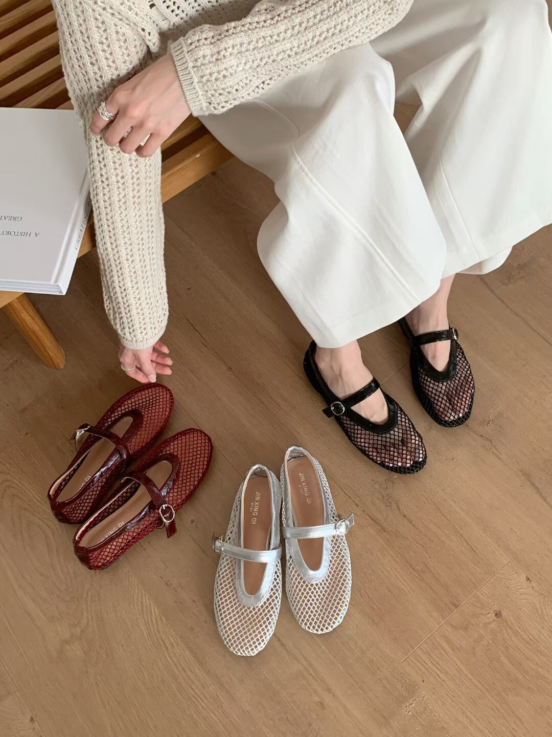 微透時髦漁網鞋(35-40)