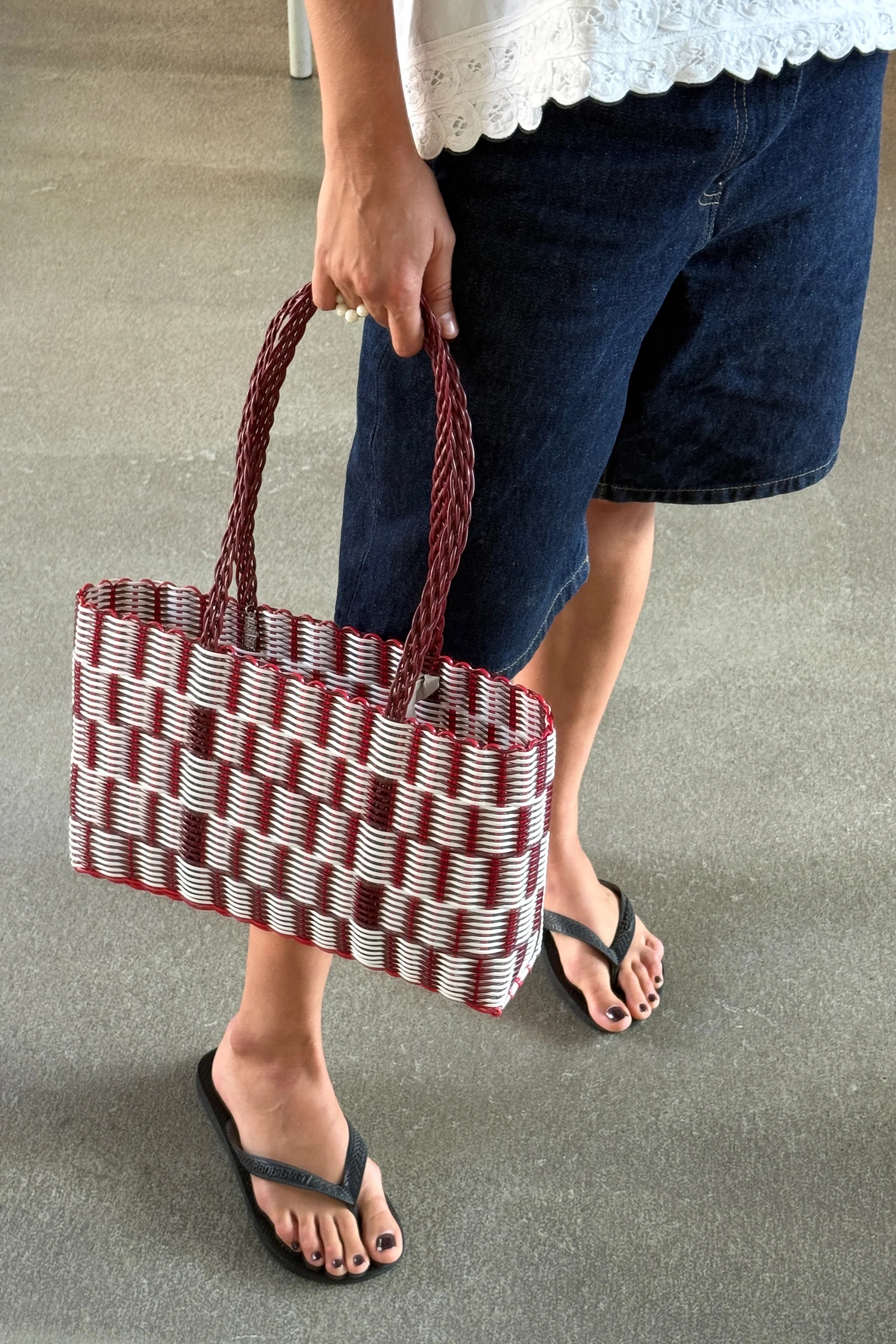 Rayas Shoulder Bag Panna Cotta BB018