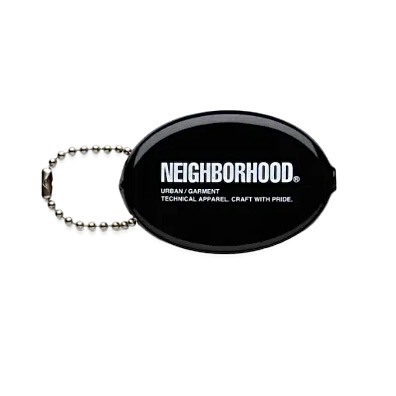 NEIGHBORHOOD COIN CASE BLACK KEYCHAIN