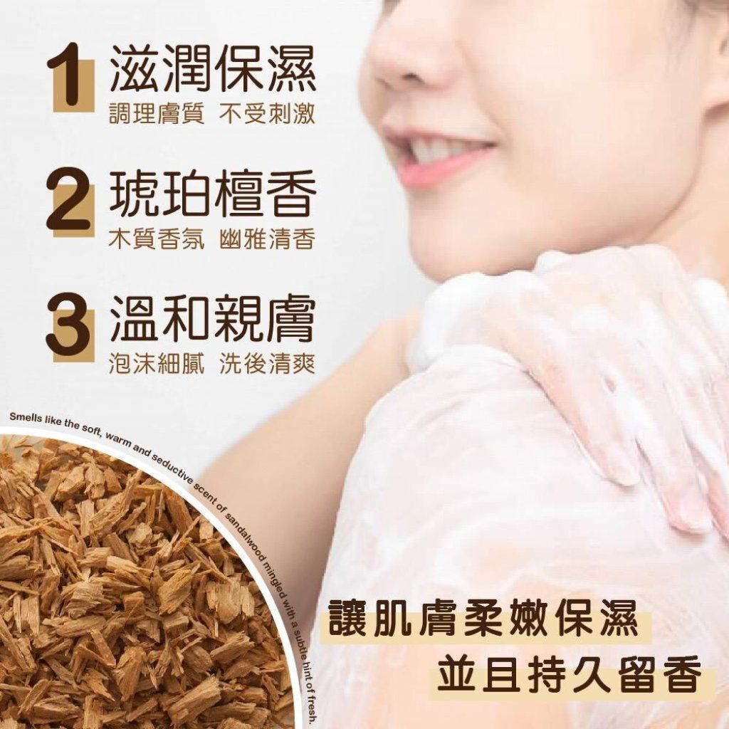 【現貨】Hello Kitty琥珀檀香沐浴露1000ml