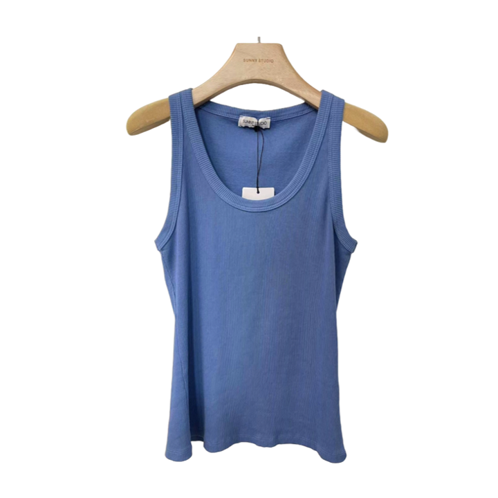 1SO0403-121 [SUNNY STUDIO] Ribbed Vest Top Jeans #9606T (EU)